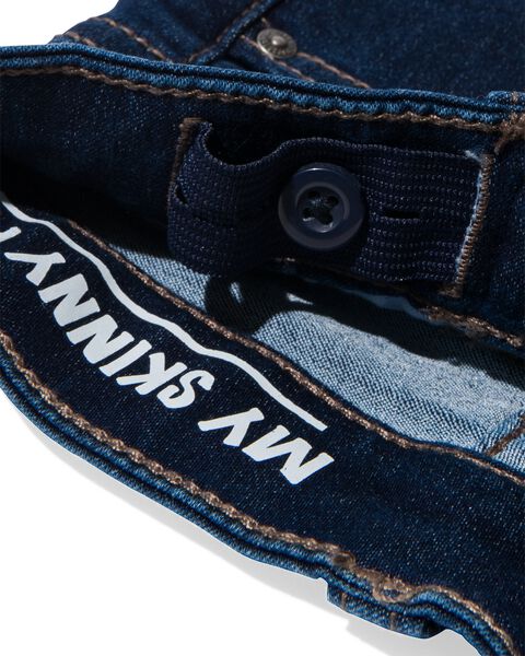 kinder jeans skinny fit donkerblauw donkerblauw - 1000028231 - HEMA