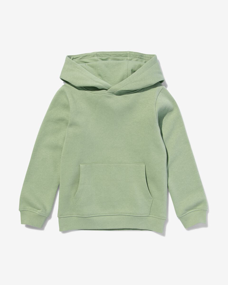 kinder hoodie met kangeroezak groen groen - 1000032253 - HEMA