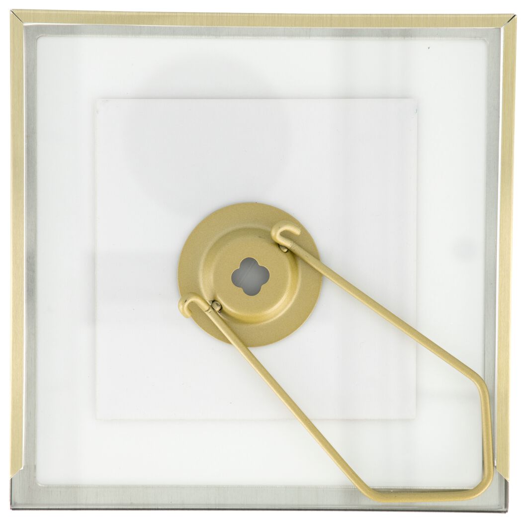 Alexander Graham Bell pakket half acht floating fotolijst metaal 15x15 goud - HEMA