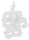 4-pak blanco circus maskers - 15920157 - HEMA