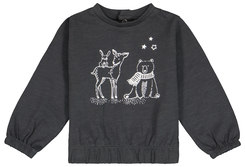 baby sweater winter donkergrijs donkergrijs - 1000029508 - HEMA