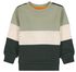 baby sweater kleurblokken groen groen - 1000028200 - HEMA