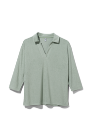 dames polo t-shirt Hazel groen groen - 1000029968 - HEMA