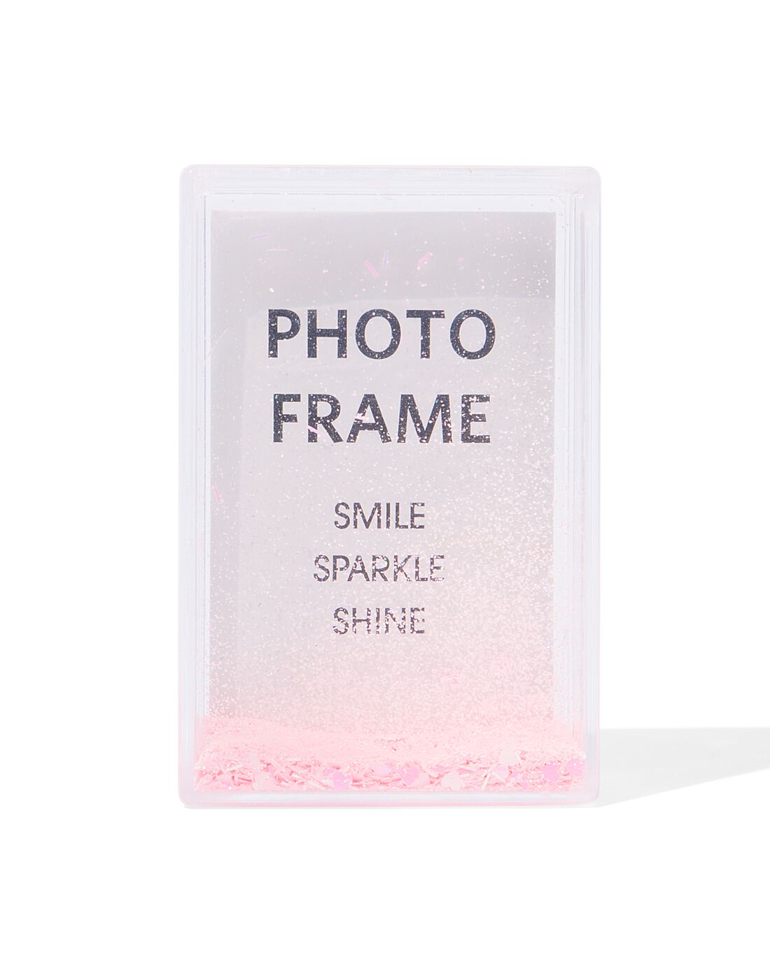 HEMA Fotolijst Met Glitters 10x6.5x2.5 Roze