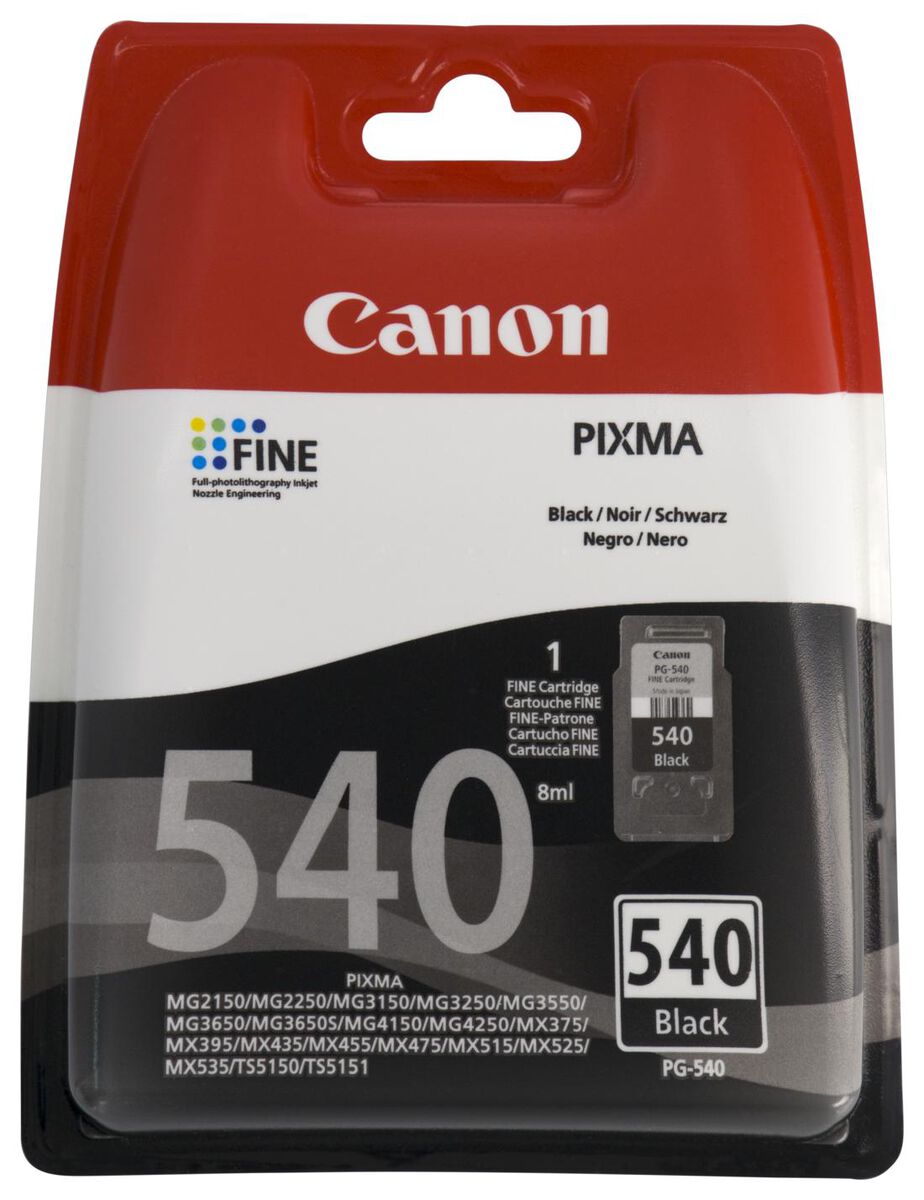 cartridge Canon PG-540 zwart - 38300108 - HEMA