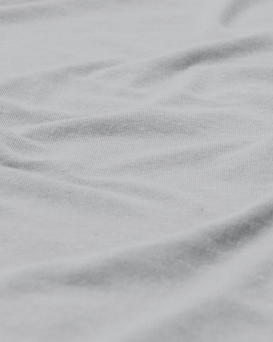 hoeslaken topmatras - jersey katoen - 140 x 200 cm - lichtgrijs - 5140111 - HEMA