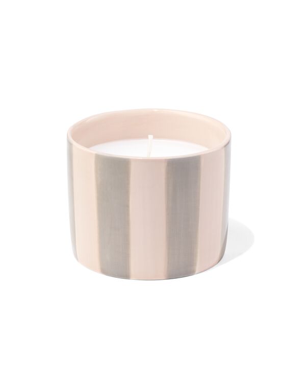 Geurkaars keramiek naturel calm - 13503032 - HEMA