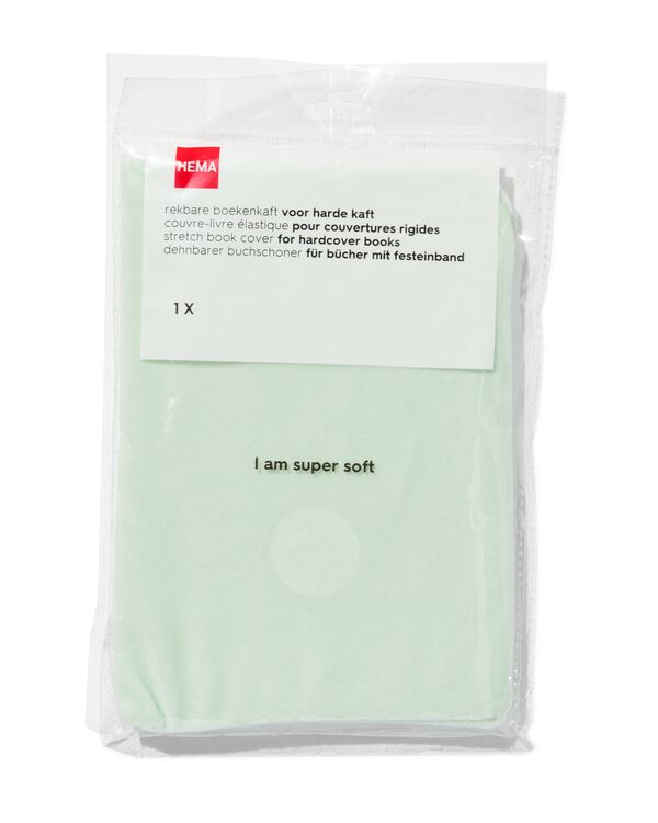 rekbare boekenkaft fluweel mint - 14590434 - HEMA