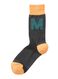 sokken maat 43-46 met letter M grijs M - 60530026 - HEMA