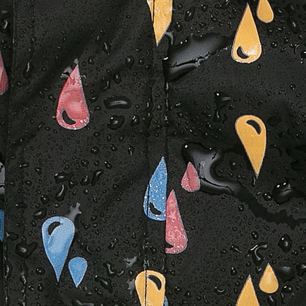 magic opvouwbare kinder regenjas met kleurverandering zwart - 1000013168 - HEMA