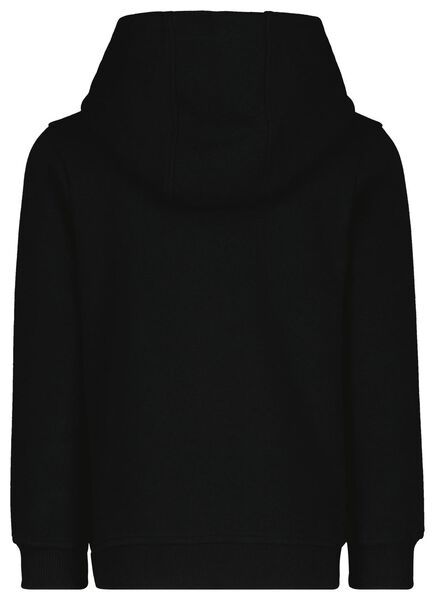kinder capuchonsweater zwart zwart - 1000024990 - HEMA