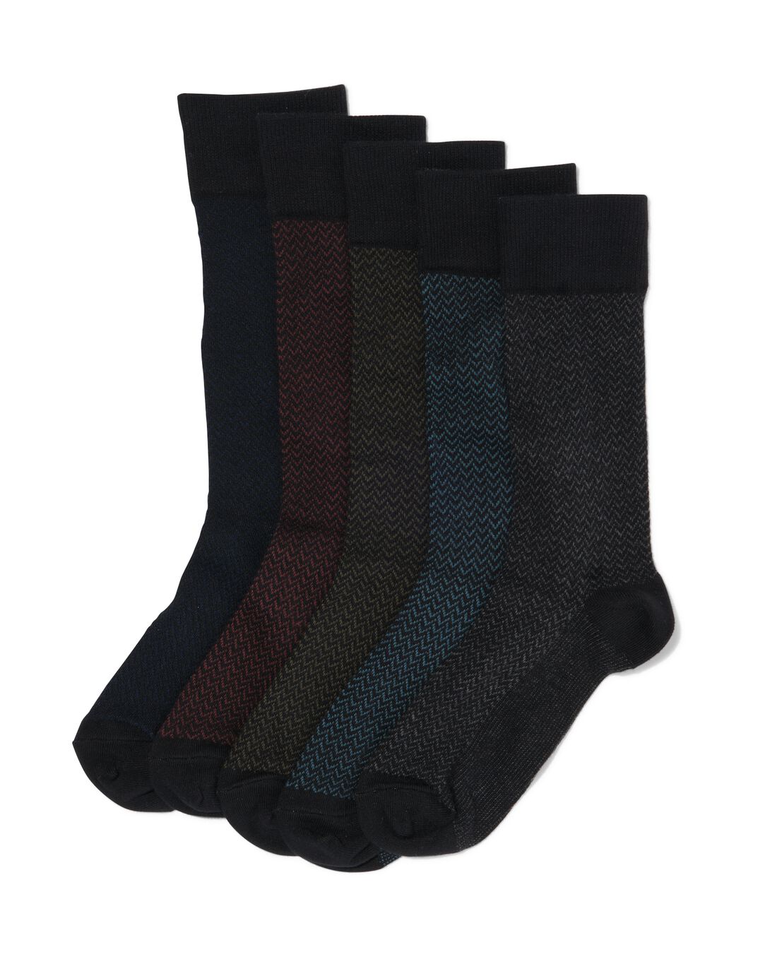 HEMA Heren Sokken Met Katoen 5 Paar Multi (multi)