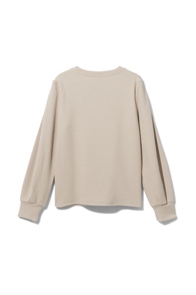 dames sweater Cherry zand M - 36280667 - HEMA