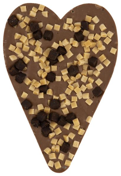 melkchocoladeletter hart brownie fudge 135gram - 10069007 - HEMA