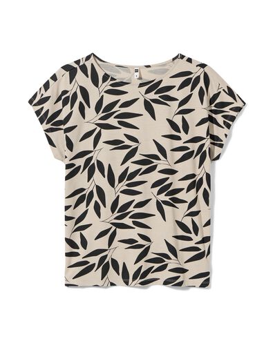 dames t-shirt Amelie met bamboe zand XL - 36355474 - HEMA