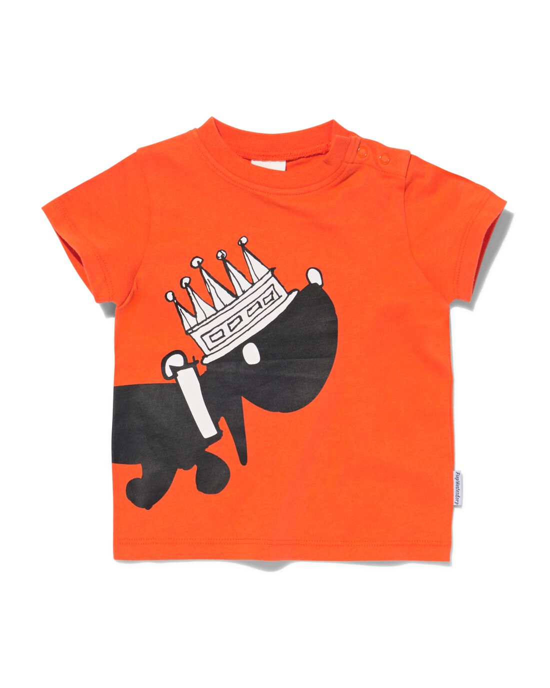 Image of Takkie baby t-shirt voor Koningsdag oranje
