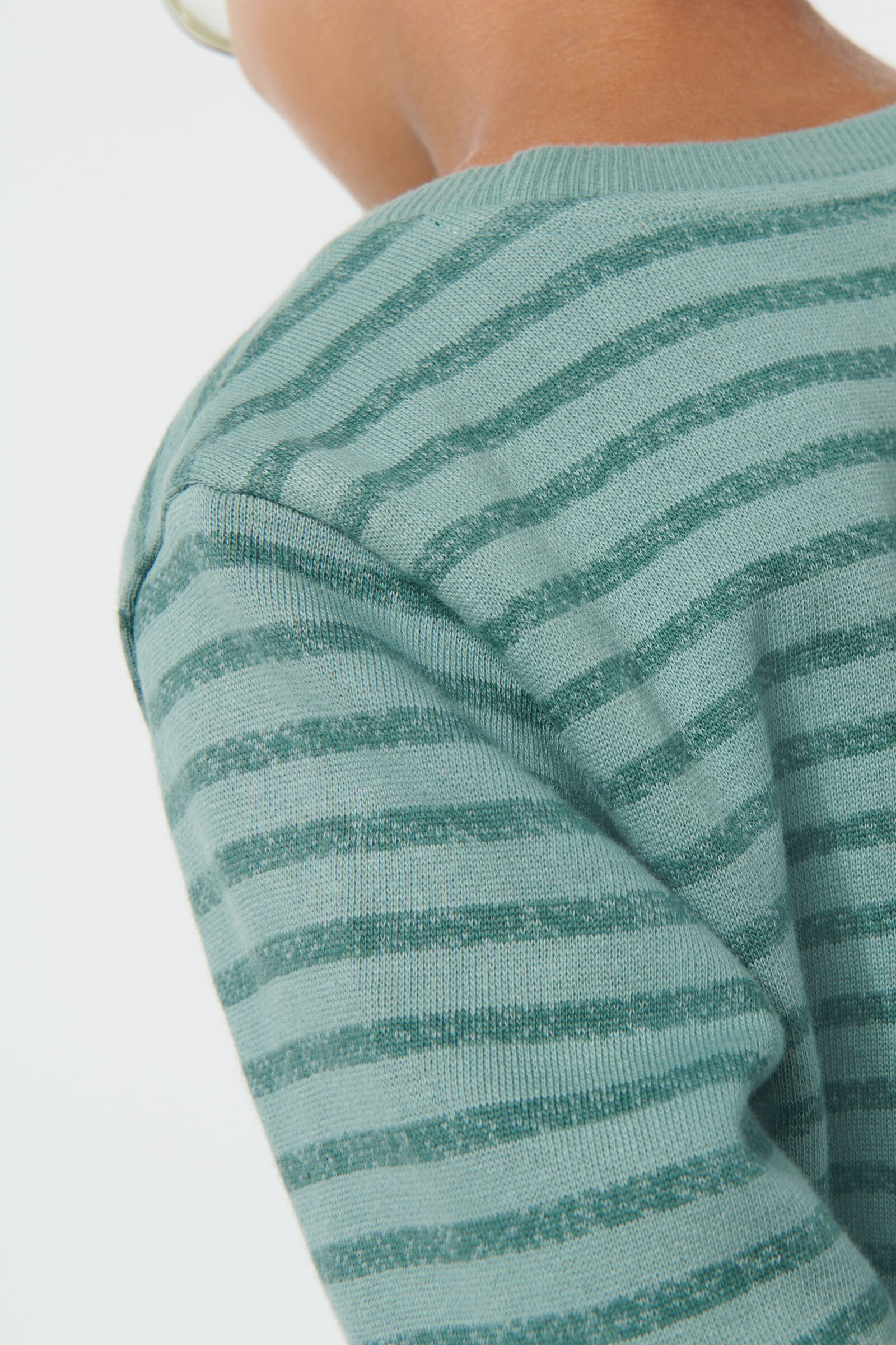 kinder sweater met strepen groen - 1000029221 - HEMA