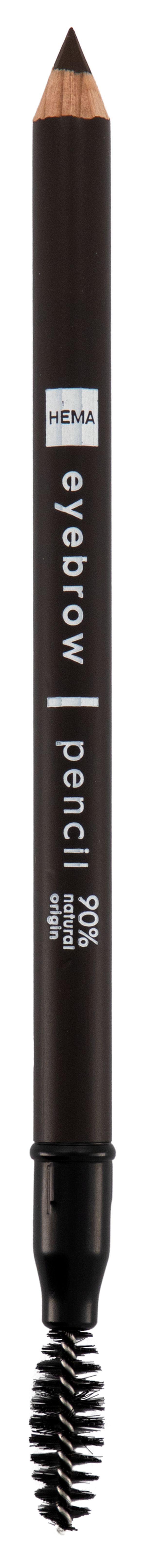 wenkbrauwpotlood 86 zwart/bruin - 11210286 - HEMA