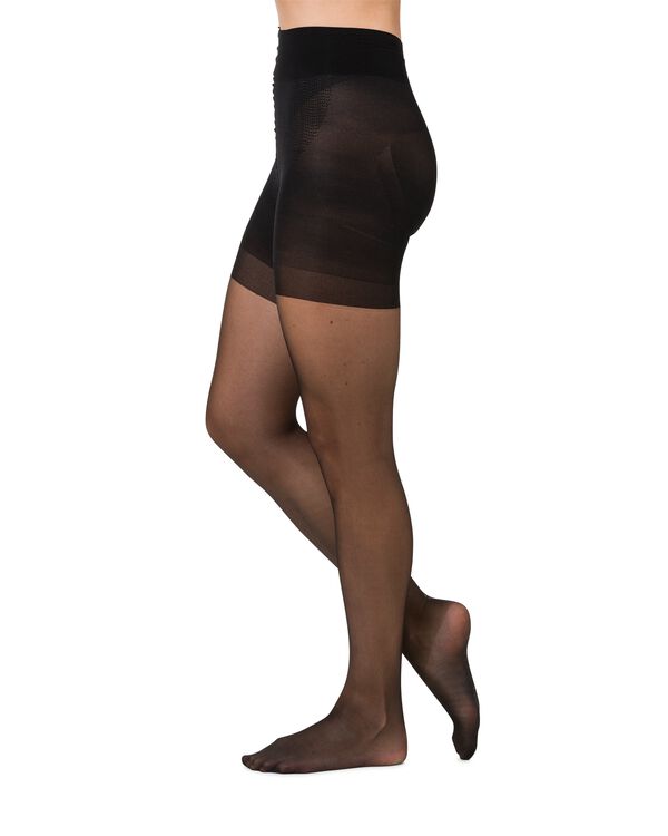 ultimate control panty 20 denier zwart zwart - 1000010419 - HEMA