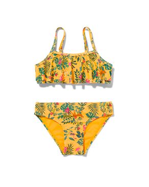 kinder bikini met ruffle geel geel - 1000030506 - HEMA