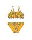 kinder bikini met ruffle geel 122/128 - 22261134 - HEMA
