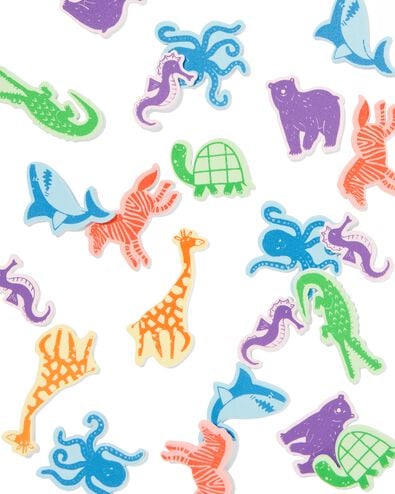 foamstickers dieren - 90 stukjes - 15970112 - HEMA foamstickers dieren - 90 stukjes - 15970112 - HEMA