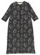 babyslaapzak met bamboe - afritsmouw - padded donkergrijs donkergrijs - 1000015088 - HEMA