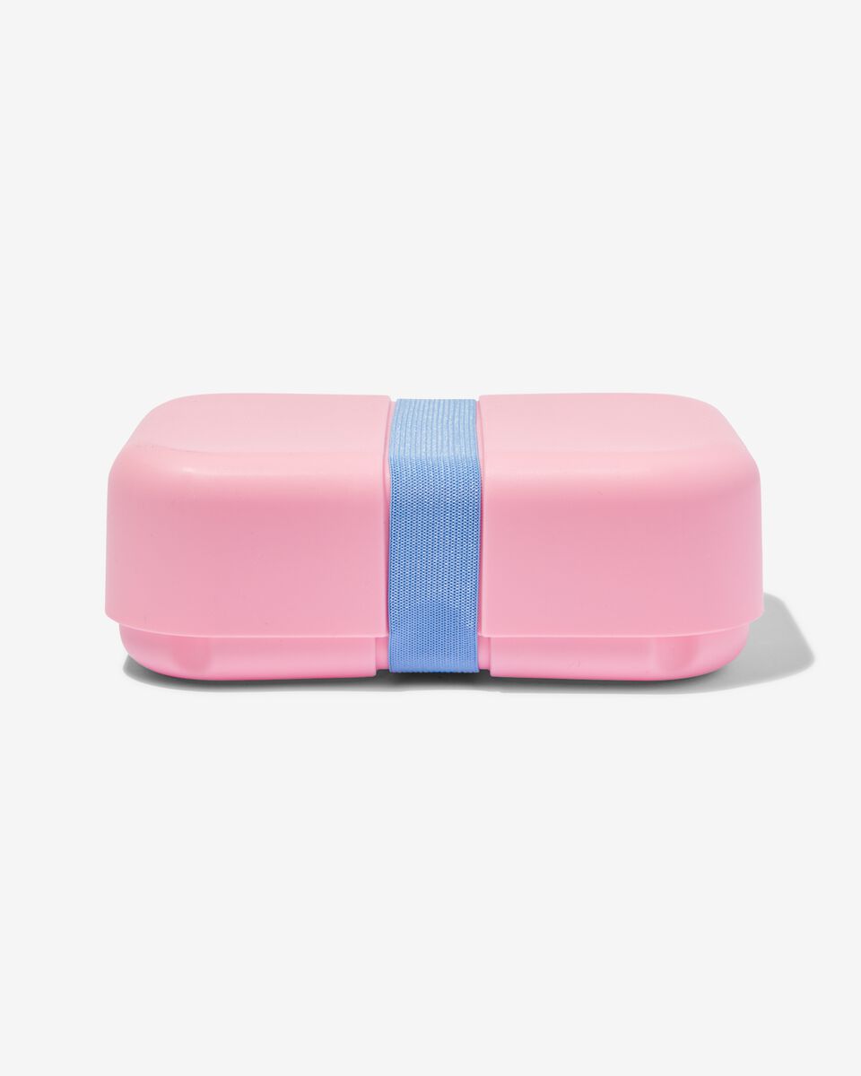 lunchbox met elastiek roze HEMA