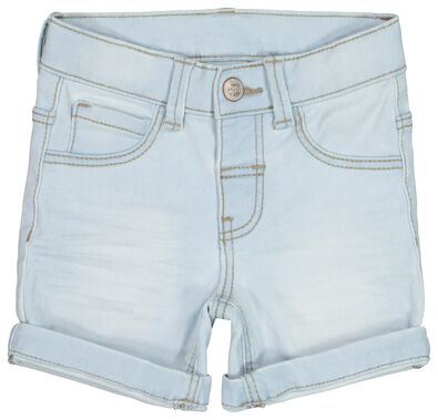 baby jogdenim short lichtblauw lichtblauw - 1000017828 - HEMA