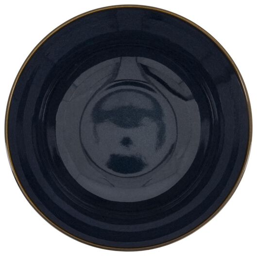 schaal - 26 cm - Porto - reactief glazuur - donkerblauw - 9602222 - HEMA