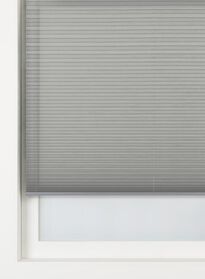 plisségordijn transparant 20 mm grijs grijs - 1000018153 - HEMA