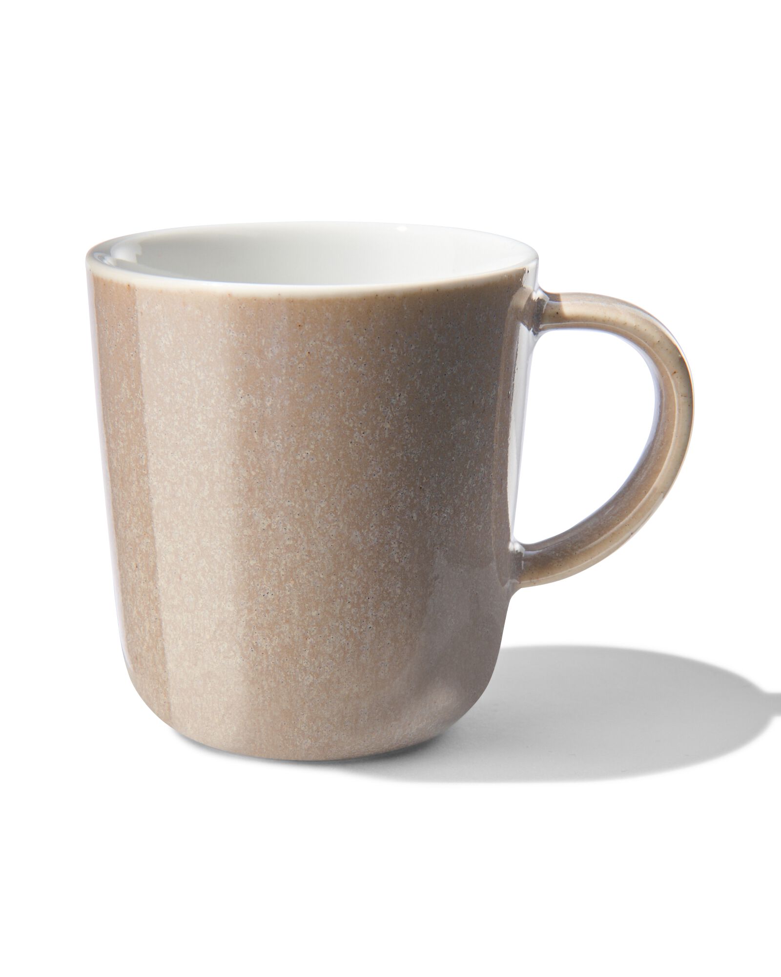 koffiemok 130ml Chicago reactief glazuur taupe - 9602301 - HEMA