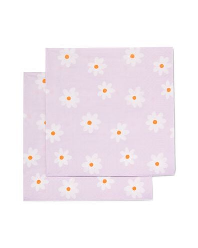 servetten 30x30 papier daisy - 20 stuks - 14200735 - HEMA
