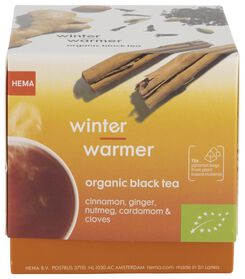 zwarte thee biologisch winter warming -  15 stuks - 17190023 - HEMA