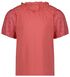 kinder t-shirt met broderie koraal koraal - 1000027627 - HEMA