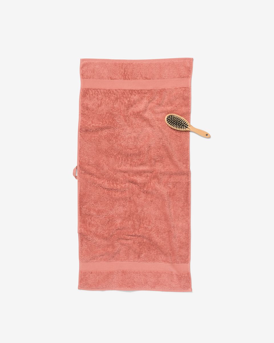 handdoek 50x100 zware kwaliteit - roze - 5200707 - HEMA