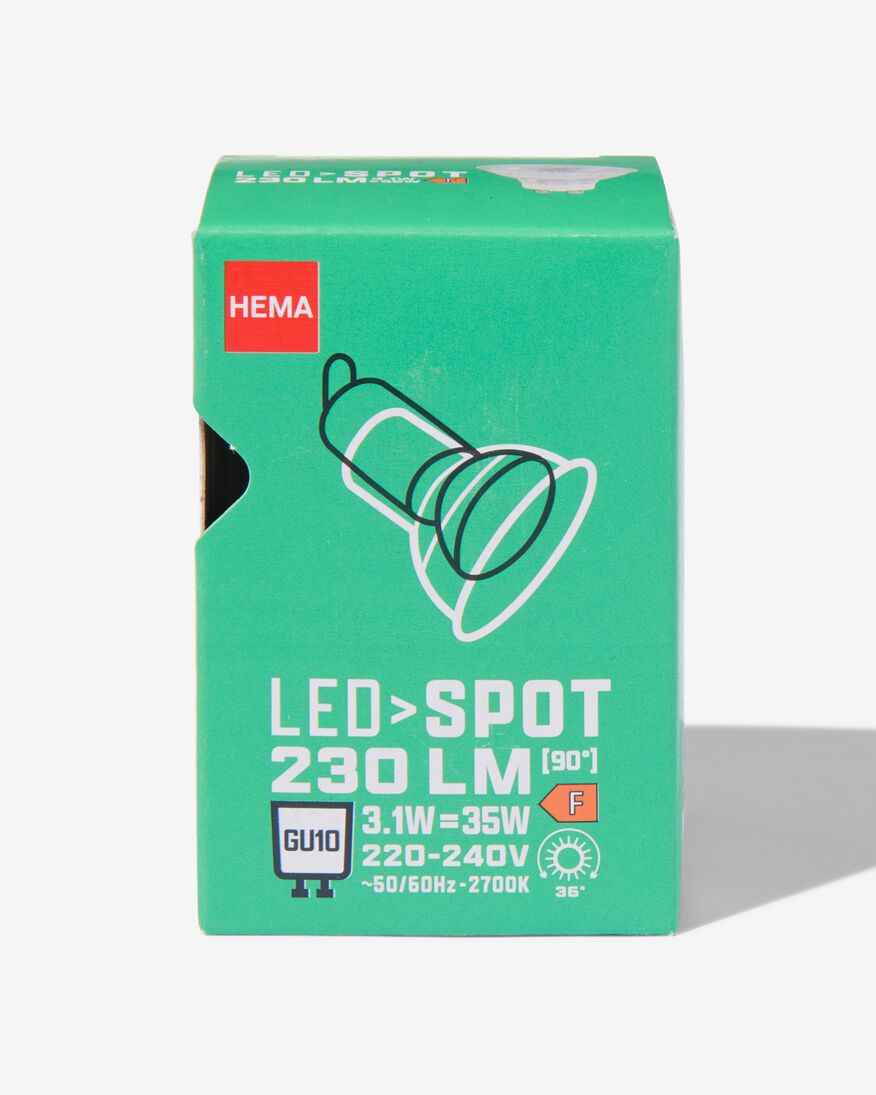 led spot clear GU10 3.1W 230lm - 20070011 - HEMA