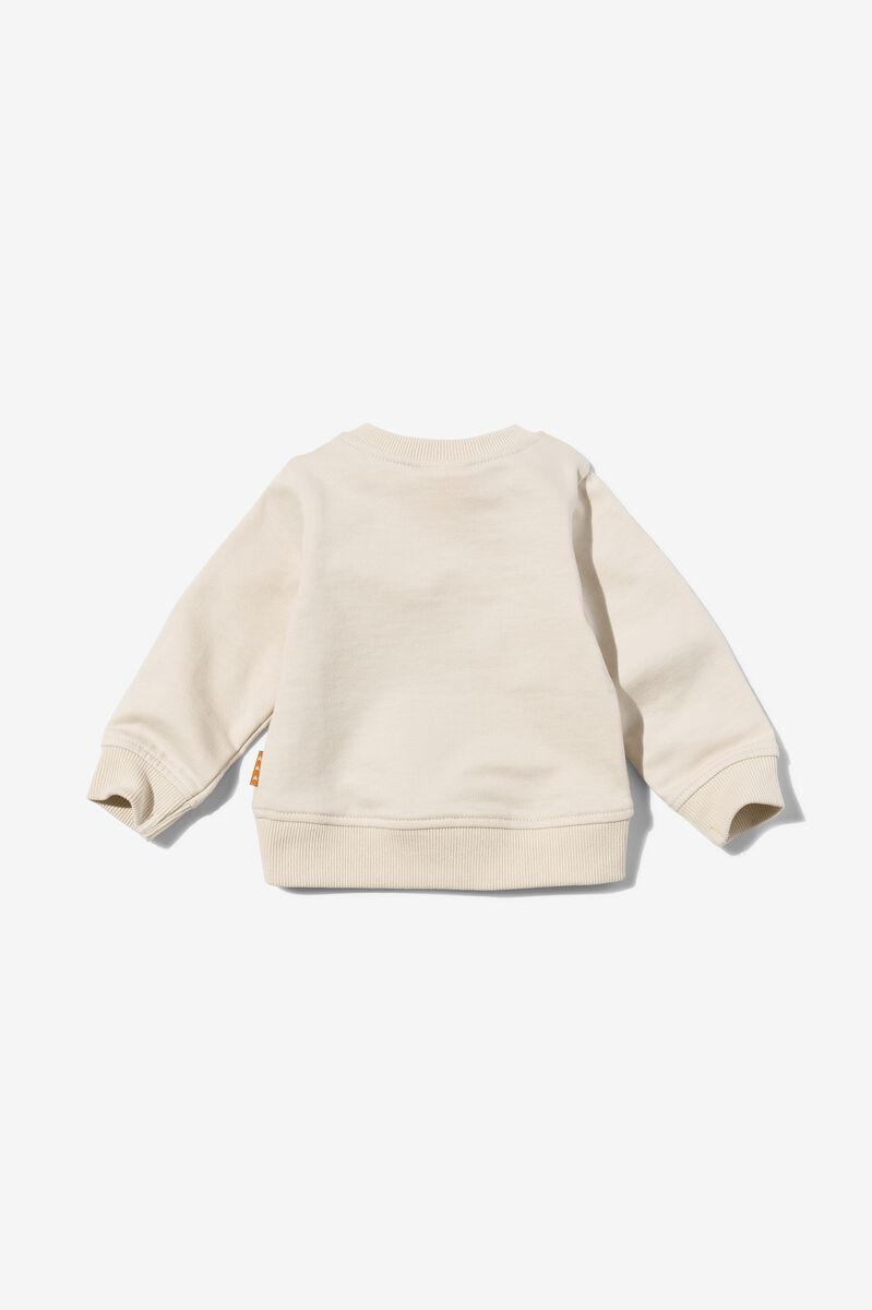 newborn sweater met muis ecru - 1000030393 - HEMA