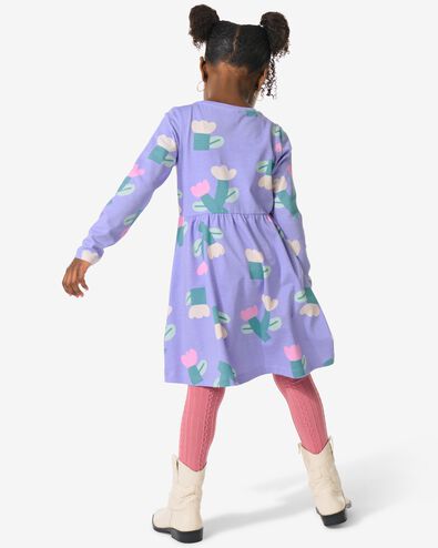 kinderjurk bloemen paars paars - 30817009PURPLE - HEMA