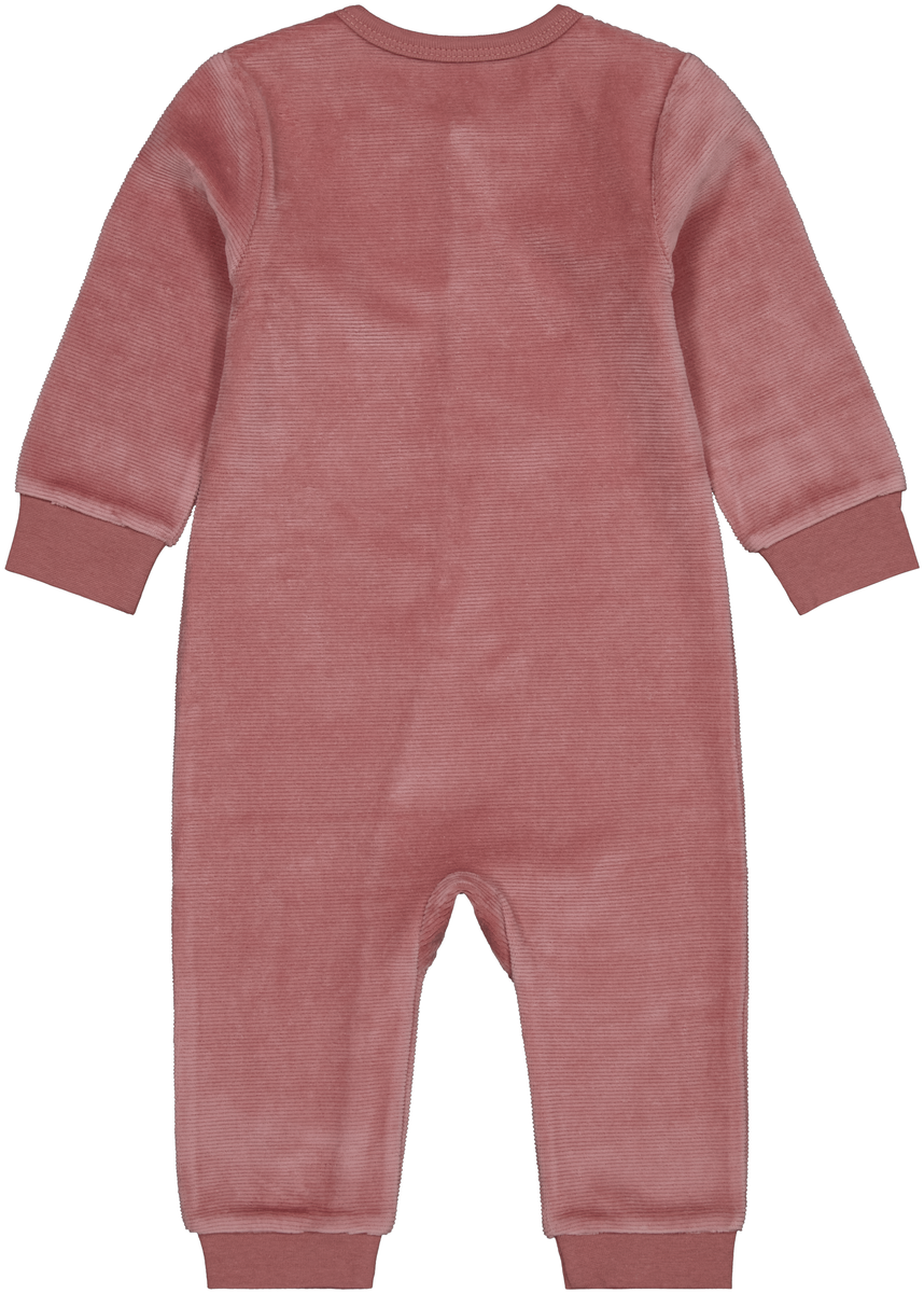 baby pyjama rib roze - 1000028780 - HEMA