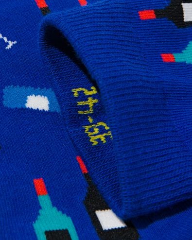 sokken met katoen sip sip hurray donkerblauw 39/42 - 4141137 - HEMA