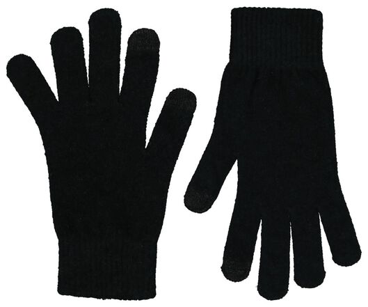 dameshandschoenen touchscreen zwart zwart - 1000020317 - HEMA