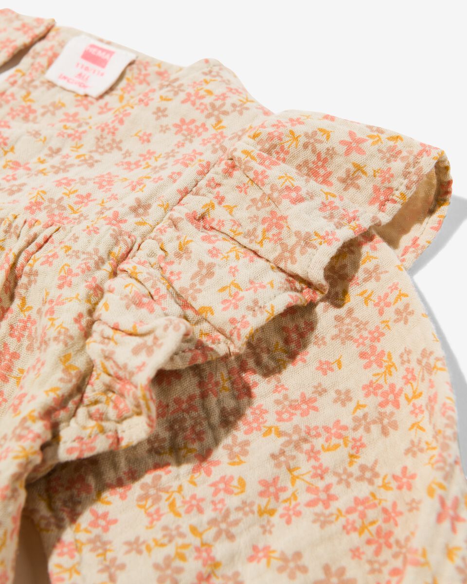 kinder blouse met ruffle - 1000030017 - HEMA