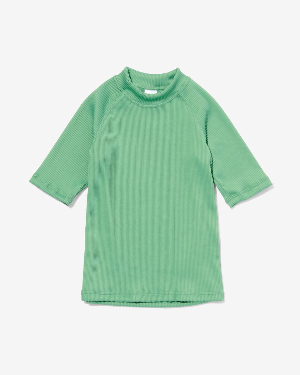 Cater uitdrukking Schrijf op kinder UV zwemshirt met UPF 50+ groen - HEMA