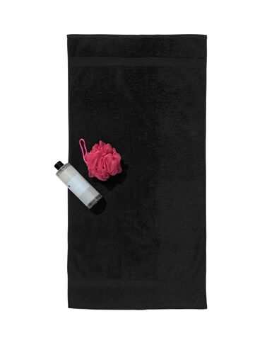 handdoek 50x100 zware kwaliteit zwart zwart handdoek 50 x 100 - 5210135 - HEMA