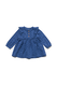 baby jurk met borduur blauw blauw - 1000029730 - HEMA
