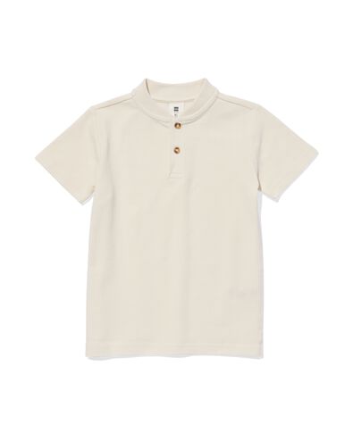 kinder t-shirt wafel beige 146/152 - 30779868 - HEMA
