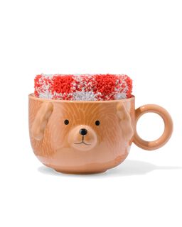 Mok 500ml Hond Met Fluffy Sokken Maat 36-41