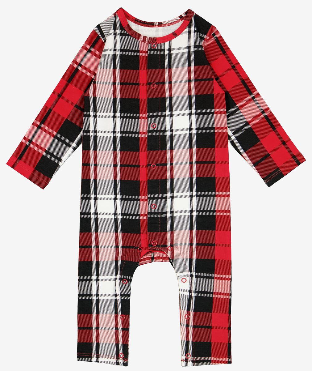 Geestig Schrikken Razernij baby pyjama ruiten rood - HEMA
