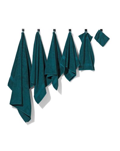 handdoek - zware kwaliteit - donkergroen donkergroen gastendoekje - 5220012 - HEMA